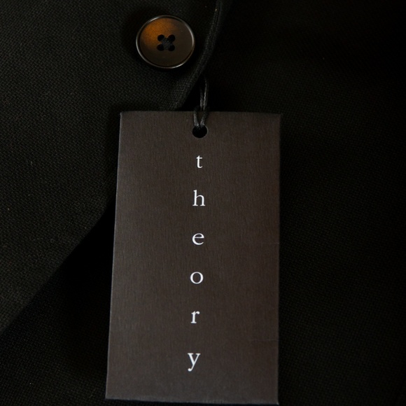Theory NWT Black Slim Fit Bastian Blazer 42R - Picture 2 of 5